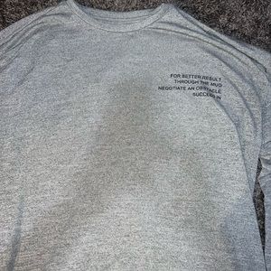 Grey long sleeve top